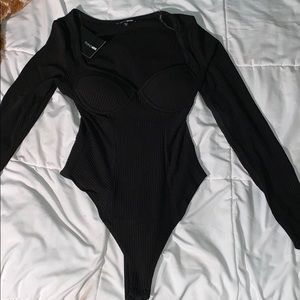 Brand new fashion nova black bodysuit